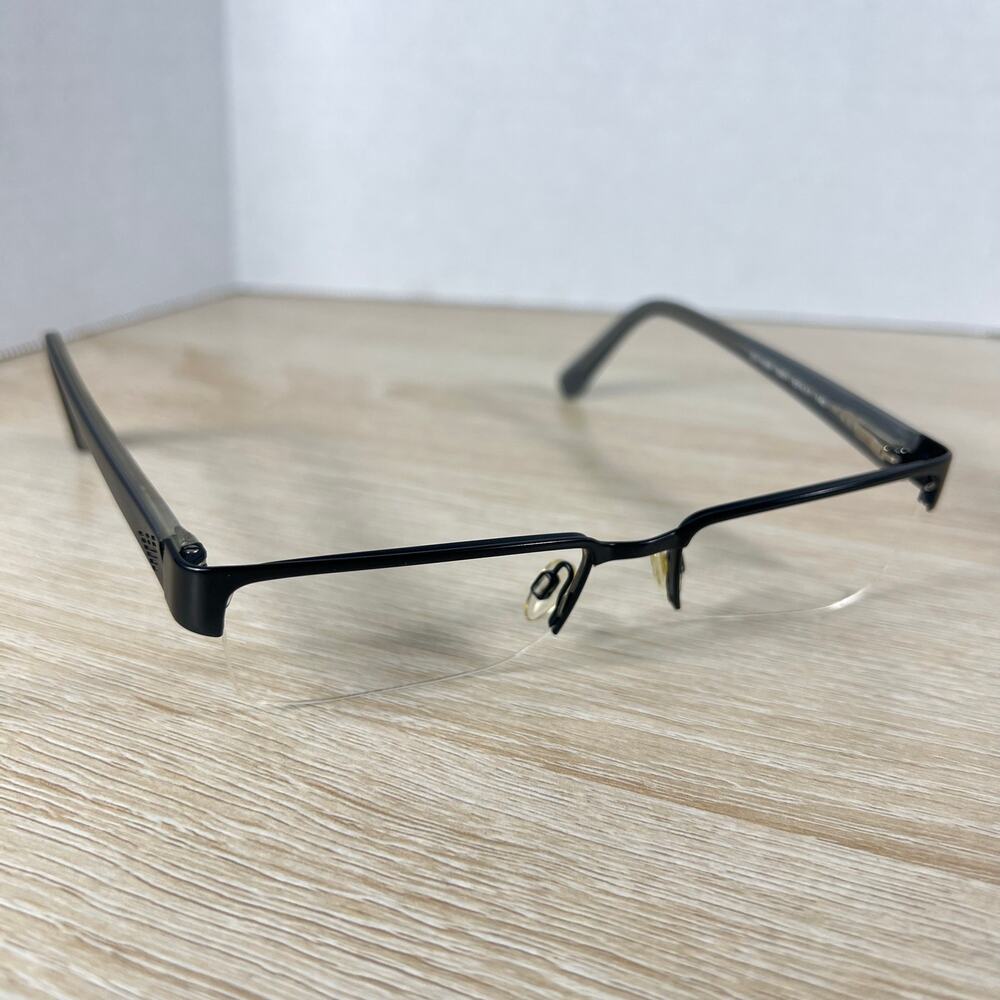 Emporio Armani EA1006 3001 Eyeglasses Black Half Rim Frames Only 53-17-140